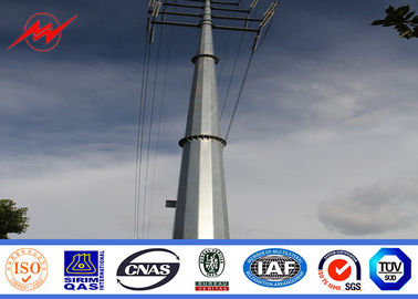 الصين Steel Electric Poles / Eleactrical Power Pole With Cable المزود