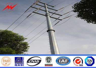 الصين 138kv 25ft Galvanized Electrical Power Pole For Overheadline Project المزود
