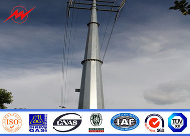 الصين 13m Q345 hot dip galvanized electrical power pole for electrical line المزود