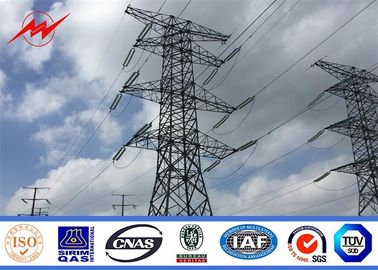 الصين Galvanization Single Circuit Steel Electrical Power Pole For Transmission المزود
