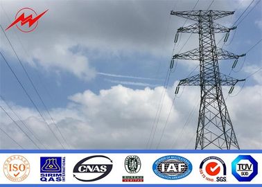 الصين Customized Tapered Tubular Steel Electric Power Pole Structures , ISO9001 المزود