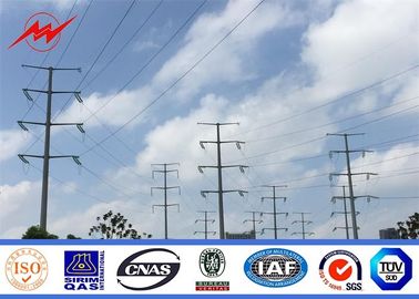 الصين Electricity Utilities Polygonal Electrical Power Pole For 110 KV Transmission المزود