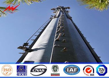 الصين Square 160 ft Lattice Transmission Tower Steel Structure With Single Platform المزود
