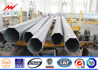 الصين 10m HDG Tapered Galvanised Steel Pole for 11kv Power Transmission / Square المزود