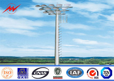 الصين Outdoor 25M Galvanzied High Mast Pole with 6 lights for airport lighting المزود