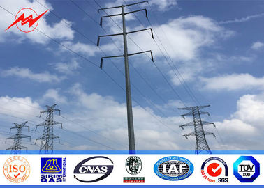 الصين Conical 40ft 138kv Steel Utility Pole for electric transmission distribution line المزود