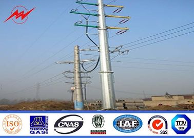 الصين 16M 10KN 4mm wall thickness Steel Utility Pole for 132kv distribition transmission power المزود