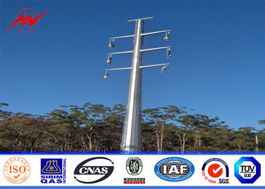 الصين 20M 16KN 4mm thikcness Steel Utility Pole for electrical power line with white powder coating المزود