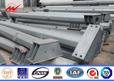 الصين Anti - Ultraviolet 45FT Distribution Galvanized Steel Pole With Cross Arm المزود