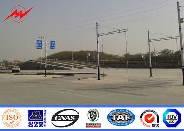 الصين OEM Outdoor Conical 6m Parking Lot Lighting Pole With Single Bracket المزود