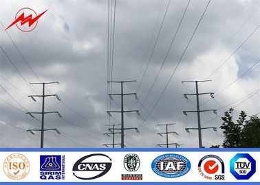 الصين Durable Q235 Conoid Galvanized Steel Transmission Poles For Electricity Distribution  المزود