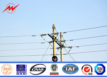 الصين Electrical Transmission Towers 13m 2500dan Octagonal Single Circuit Electrical Utility Poles المزود