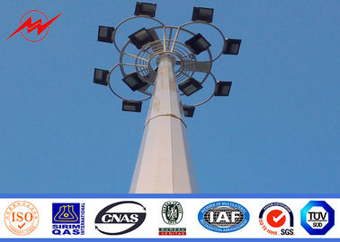 الصين Slip Joint Bitumen 3mm 20m High Mast Light Poles with Round Lamp Panel المزود