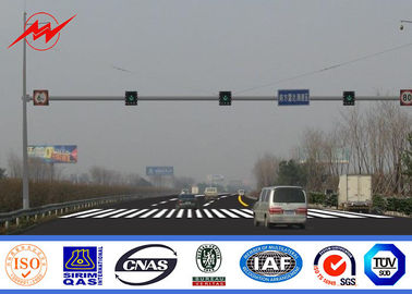 الصين Octagonal Steel Street Lighting Poles Traffic Light Signals With Powder Coating المزود