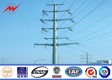 الصين 33kv 10m Transmission Line Electrical Power Pole For Steel Pole Tower المزود