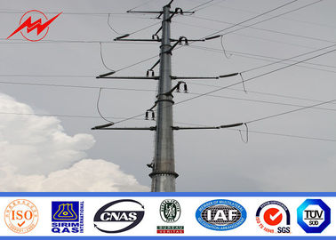 الصين Electrical Power Galvanized Steel Pole For 69kv Transmission Line المزود