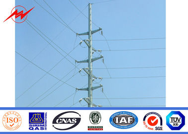 الصين 18m Outdoor Galvanizatiom Electric Power Pole 10kv To 220kv Power Capacity المزود