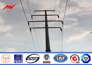 الصين Bitumen Galvanized Steel Pole For Electrical Power Transmission Line المزود