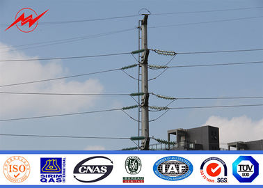 الصين 12m Polygonal steel transmission poles steel power poles With Climbing Rung المزود