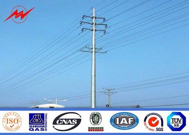 الصين Galvanized Steel Poles 12m Utility Power Poles For Power Distribution Equipment المزود