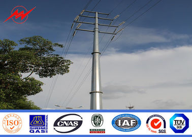 الصين Medium Voltage Electrical Power Pole , Customized Electric Steel Utility Pole المزود