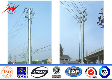 الصين ISO Approval Single Circuit Galvanized Steel Power Pole 25 M 6mm Power Line Pole المزود
