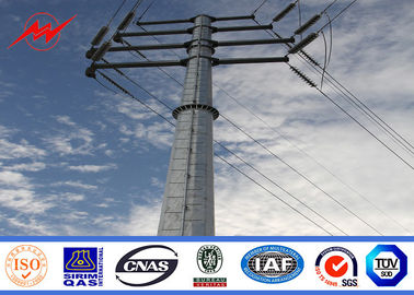 الصين Round Tapered Electrical Transmission Line Poles For Overhead Line Project المزود
