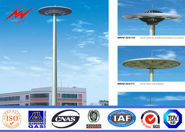 الصين 23m 3 Sections HDG High Mast Lighting Pole 15 * 2000w For Airport Lighting المزود