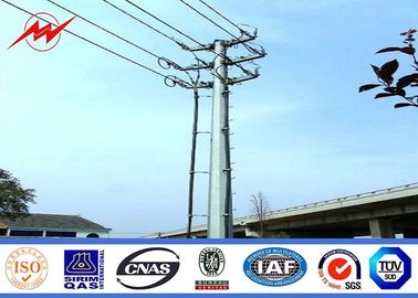 الصين Gr 65 Material Galvanized Steel Poles 30KV Overhead Line Steel Transmission Poles المزود