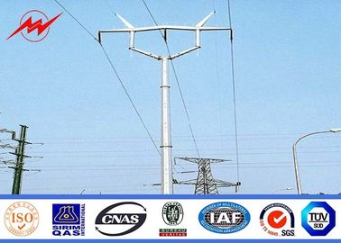 الصين ASTM A123 Galvanized Standard Steel Power Pole Distribution 69 KV Power Line Pole المزود