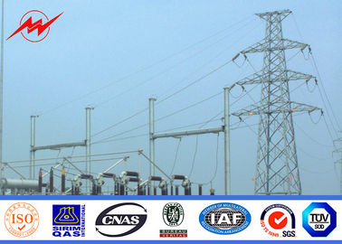 الصين BV Certification 20M Galvanized Steel Pole Steel Power Poles For Power Transmission المزود