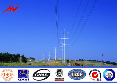 الصين 10 kv - 550 kv Electricity Steel Utility Pole For Power Transmission Line المزود