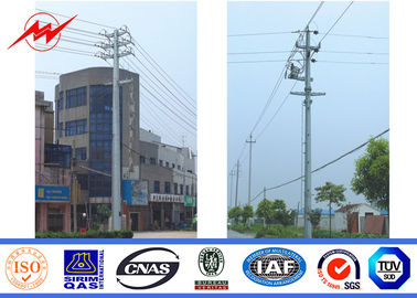 الصين Multi Sides Electrical Power Pole / Galvanization Steel Utility Poles , NFA91121 Standard المزود