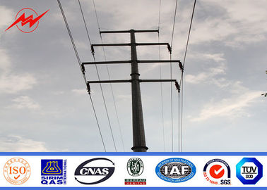 الصين 69kv Round Tapered Steel Utility Pole / Electric Light Pole For Electrical Transmission المزود
