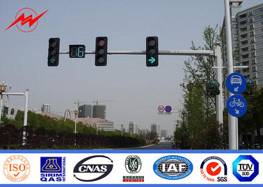 الصين 6.5m Height High Mast Poles / Road Lighting Pole For LED Traffic Signs , ISO9001 Standard المزود