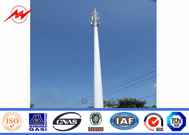 الصين Communication Distribution Mono Pole Tower Customized Tapered 90 FT - 100 FT المزود