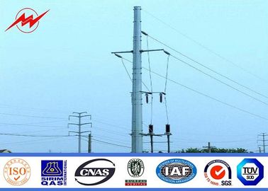 الصين 169KV 16m Galvanized Steel Pole Power Line Steel Utility Poles For Mining Industry المزود