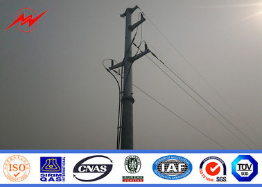 الصين Galvanized Polygonal Tapered Electrical Power Pole For Transmission Line Project المزود