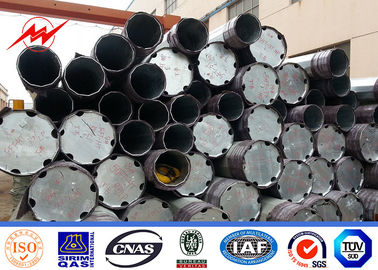 الصين 69KV Polygonal Steel Tubular Pole Hot Dipped Galvanized ASTM A572 Gr65 Material المزود