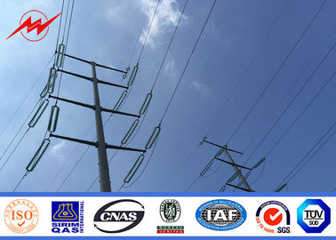الصين 43m Round Tapered Electrical Power Pole For Overhead Line custom color المزود