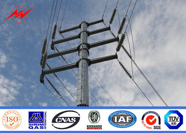 الصين Hot Dip Galvanized Steel Electric Utility Poles For Electrical Distribution Line Project المزود