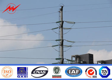 الصين Galvanized Electrical Steel Power Pole For 69kv Transmission Line Poles المزود