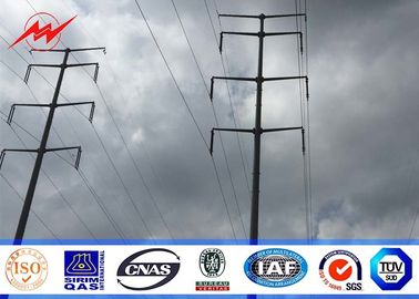 الصين 45FT NEA Standard Steel Power Utility Pole 69kv Transmission Line Metal Power Poles المزود