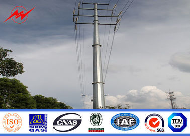 الصين 15m 1250Dan Bitumen Electrical Power Pole For Transmission Line Project المزود