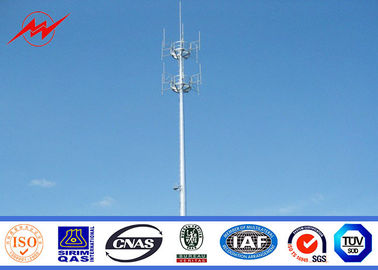 الصين 70m Self Supporting Galvanized Pole Monopole Antenna Tower With Powder Painting المزود