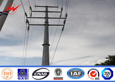 الصين Transmission Line Hot Rolled Coil Steel Power Pole 33kv 10m Electric Utility Poles المزود
