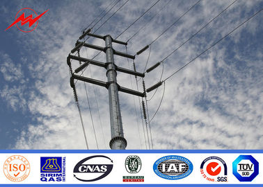 الصين Hot Dip Galvanized Steel Power Pole For Electrical Distribution Line المزود