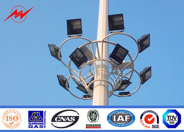 الصين 40M 60 أضواء القبة LED المجلفن الصاري عالية برج الضوء مع جولة فانوس النقل المزود
