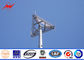 مكافحة التآكل الاتصالات المتنقلة Mono Pole Tower 100 FT مع الغمس الساخن المزود