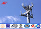 مكافحة التآكل الاتصالات المتنقلة Mono Pole Tower 100 FT مع الغمس الساخن المزود